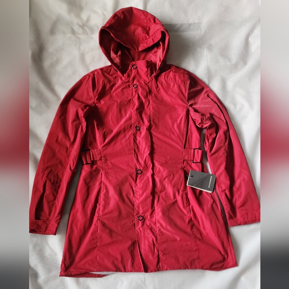 NWT Denver Hayes Water Reellant Trench Coat Size Medium